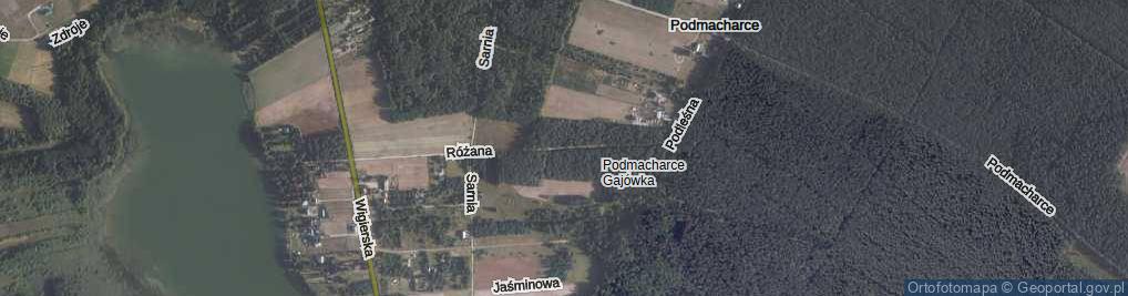 Zdjęcie satelitarne Podmacharce Gajówka ul.